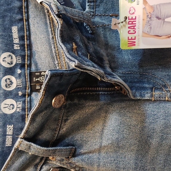 Rewash Vintage Revival High Rise Straight Ankle Jeans - Picture 7 of 8